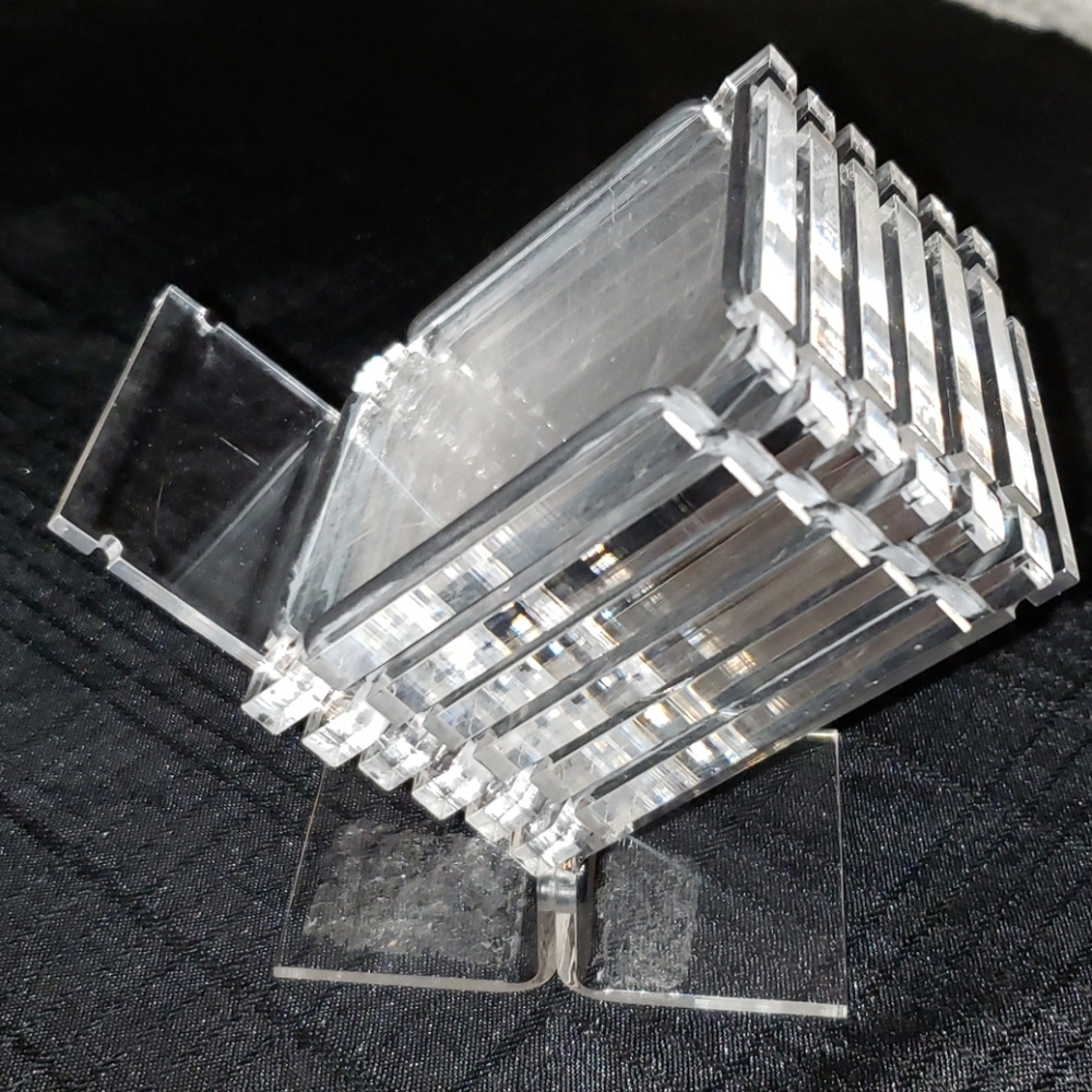 Unique Plastic Coasters.